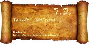 Tankó Dániel névjegykártya